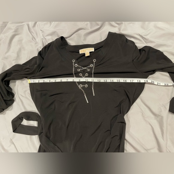 Michael Kors Black Dress, size: S, NWOT, Metal Corset Neck Closure - Picture 9 of 9